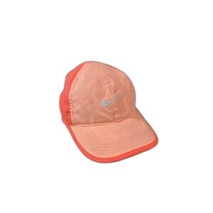Nike Kids Featherlight Hat Neon Orange Hat Cap Adjustable